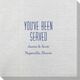 You've Been Served Bamboo Luxe Napkins Image 1 of 4